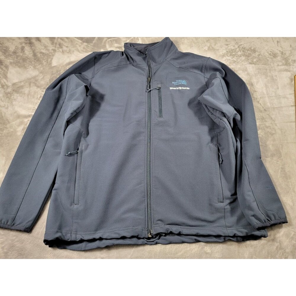The North Face Men's Size XL Softshell Jacket Blue Windwall Sharif Munir